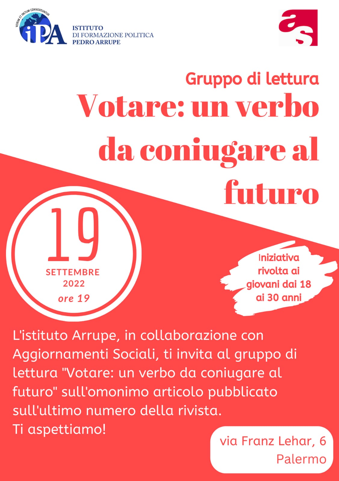 Gruppo di lettura “Votare: un verbo da coniugare al futuro”