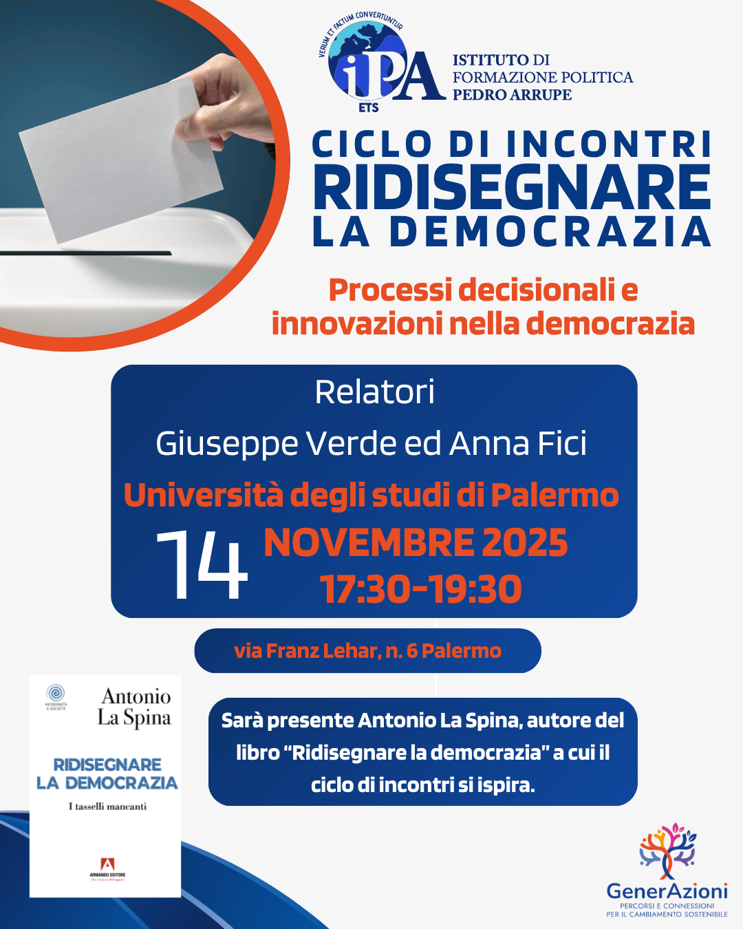 Ciclo di incontri di formazione sociopolitica sulla democrazia