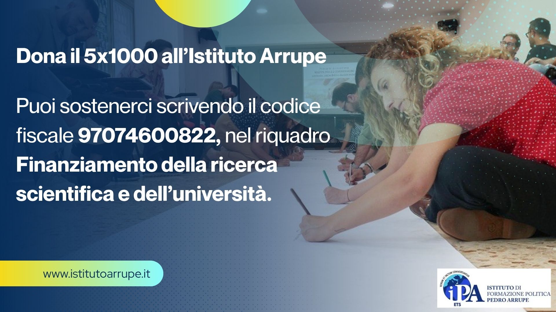 Sostieni l’Arrupe con il tuo 5×1000