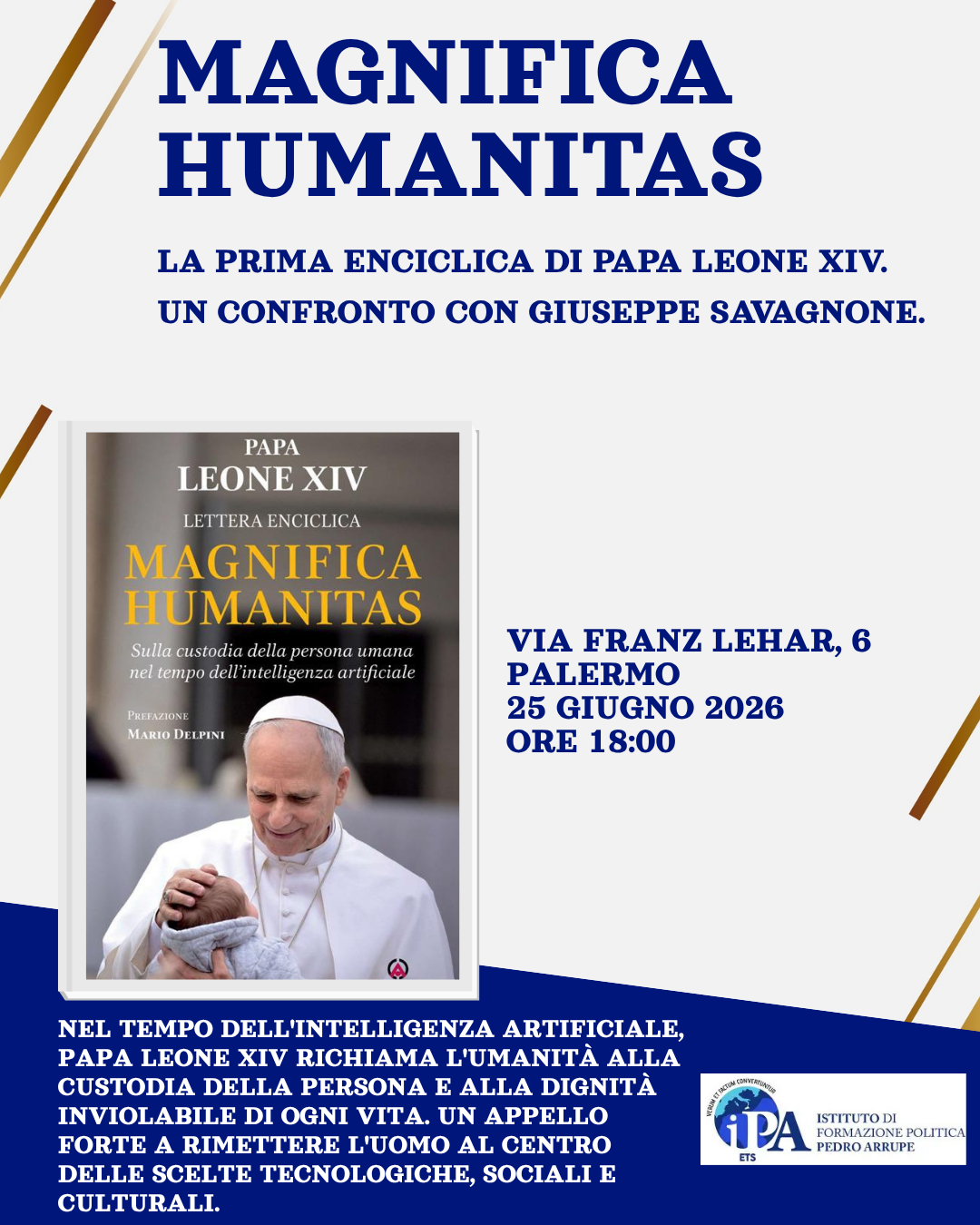 La “Magnifica Humanitas”: Savagnone e il pensiero di Papa Leone